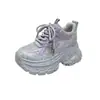 Zapatos Deportivos Casuales de Malla Transpirable con Suela Gruesa para Aumentar la Altura, Versátiles, de Comercio Exterior, Nuevos para Verano y Otoño, para Personas Bajas