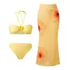 Maiô Três Peças Estilo Novo 2026 para Mulheres, Esconde a Barriga e Emagrece, Adequado para Praia, Férias e Fontes Termais [Dropshipping Disponível]