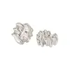 Pendientes de Aro Plisados para Mujer, Diseño de Nicho, Temperamento de Alta Clase, Aros para Orejas, Pendientes de Estilo Frío, Pendientes de Tachuela de Nuevo Estilo 2023