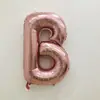 Globos de Letras de 32 pulgadas en Dorado, Plateado, Oro Rosa, Alfabeto Inglés A-Z Globo de Papel de Aluminio Decoración, Venta al por Mayor de Globos Transfronteriza