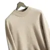 Suéter de Cachemir para Hombre de Siete Agujas Doble Hilo Engrosado de Cuello Alto Medio Tejido de Lana Suéter Pulóver para Hombre de Otoño e Invierno Suéter Base Suéter de Lana