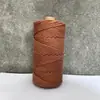 En Stock Cuerda de Algodón de Colores de 3 mm de Tres Hilos Cuerda Pura de Algodón para Tejido de Tapicería Rollos de 100.1 m de Cuerda para Manualidades Hechas a Mano