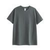 Uau Camiseta Pesada Personalizada 270g Algodão Puro Masculina e Feminina Algodão Solto Retro Ami Cáqui Cor Pura Manga Curta