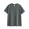 Camiseta Artesanal de Tejido de Barril 100% Algodón para Hombres y Mujeres, Sin Costuras Laterales, Top de Punto Transpirable, Fuerte Fabricante OEM, Venta al por Mayor OEM