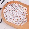 Contas Redondas Perfuradas e Não Perfuradas de Vários Tamanhos Cor AB Planas Semifuso Fundo Plano Imitação de Pérola DIY Capa de Celular Decoração para Unhas Contas de Plástico