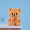 Novo ornamento de urso em resina com gravata borboleta, decoração de mesa criativa de cura de nicho de alta qualidade