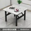 Mesa cuadrada pequeña plegable para uso doméstico, adecuada para apartamentos pequeños, mesa de comedor portátil para casas de alquiler, mesa simple para restaurante de comida rápida