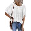 Camiseta de manga corta para mujer, personalizada, de comercio exterior europeo y americano, con impresión transfronteriza de Amazon, lista de bordados, procesamiento OEM al por mayor