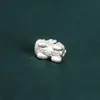 Nuevo Lingote de Plata Pura S999 Plata Dura 3D Plata Lisa Cuentas Espaciadoras Bebé Pixiu Accesorios para Tejer Cuentas Hechos a Mano DIY