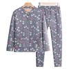 Ropa Cálida para Madre Cárdigan Grueso con Forro Polar Top Abuela Mujeres de Mediana Edad y Ancianas Cárdigan Traje de Ropa Interior Térmica Invierno