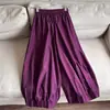 2026 Tela de Algodón que Cambia de Color Nuevo Estilo Chino Pantalones Linterna Pantalones Globo Pantalones de Abuela Pantalones Cortos para Mujer Venta al por Mayor H12EK66060