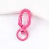 Cierre de Puerta Pequeño en Forma de U de Metal Pintado Giratorio Engrosado y Reforzado Cierre de Langosta Accesorios DIY para Bolsas y Adornos