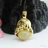 Pendente de Buda de Jade Hetian Natural Guan Yu Pingente de Colar de Buda de Jade Água Clara Fábrica Atacado e Entrega S3121606