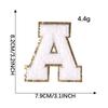 Toalha de logotipo bordado cor de bordado letra inglesa Patch acessórios de roupas Phnom Penh aplique bordado chenille bordado adesivos de pano