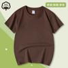 Camiseta de manga corta de algodón puro para niños y niñas de verano, camiseta básica de color sólido con cuello redondo, ropa para clase, ropa para actividades al por mayor