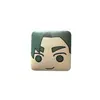 Insignias personalizadas de cuero PU, mercancía de anime 2D, insignias reflectantes, cajas ciegas de anime, insignias metálicas personalizadas