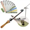 Herramienta Multifuncional para el Hogar, Aleación de Aluminio Todo Metal, Tipo Portátil y Sencillo, Afilado Direccional Rápido, Afilador de Cuchillos de Ángulo Fijo