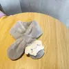 2025 Bufanda Nueva para Niños Otoño e Invierno Rellena Calidez Padre-Hijo Linda Engrosada Dibujos Animados Imitación Piel de Conejo Bufanda para Bebé