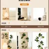Higuera Bengalí Simulada Planta en Maceta de Piso para Sala de Estar Decoración junto al Sofá, Planta Artificial de Alta Gama, Planta Verde Grande