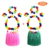 Guirnalda Kaifeng Party Hawaii a Todo Color 40 cm Traje de Falda de Hierba de una Sola Capa Vestido para Vacaciones en la Playa