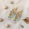 Pendientes Bohemios Largos con Borlas para Mujer, Pendientes de Plumas de Alto Nivel Estilo Vacaciones, Joyería de Oreja Retro Estilo Étnico