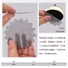 Papel de Lija de Malla de 3 Pulgadas Flor de Ciruelo Respaldo de Terciopelo Sin Polvo Malla de Lijado para Pintura Malla de Lijado para Pulido de Metal Anti-Obstrucción