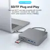 Base de expansión multifuncional transfronteriza tipo-c17 con expansión de pantalla diferente 14K60Hz puerto gigabit hub usb al por mayor