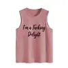 Soy un Puto Encanto Amazon Ebay Sitio Independiente Casual Simple Camiseta sin Mangas Holgada Grande para Mujer