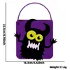 Nueva Bolsa de Tote para Halloween Bolsa Divertida de Calabaza Fantasma Bolsa de Dulces Decoración de Fiesta del Festival de Fantasmas para Niños Bolsa de Dulces de Fieltro