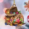 2022 nuevo árbol de Navidad transfronterizo Denim occidental colgante creativo decoración navideña para el hogar adornos de regalo de Año Nuevo