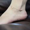 Amor Corazón Letra tobillera de acero de titanio tobillera de acero inoxidable moda coreana joyería de moda oro de 18 quilates Corea del Sur