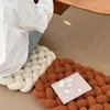 Cojines y Almohadas Tejidos a Mano para Decoración de Sofá de Sala de Estar, Cojines de Cachemira y Terciopelo Teddy Estilo Nórdico Simple para Entrega