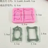Moldura de Espelho Estilo Europeu Porta-Retrato Borda Relevada Molde de Silicone Ferramenta para Bolo Fondant Chocolate de Cozinha Silicone de Grau Alimentício