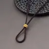 Cuerda para Collar Tejida a Mano Jade Oro Cera de Abeja Jade Hebilla de Seguridad Cordón Colgante Cuerda para Colgante de Nudo Libre para Niños