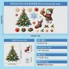 2027 Decorações de Natal Papai Noel Animal Boneco de Neve Adesivo Estático Janela de Vidro Adesivos Guirlanda de Presente Trenó