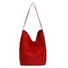 Bolsa de Lona para Mujer 2025 Invierno Nueva Moda Simple Transfronteriza Casual Exportación Nicho de Moda Bolso de Hombro Cruzado