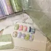 Estilo Coreano Ins Pintado a Mano Graffiti Primavera Arte de Uñas Papel de Transferencia Chica Linda Estrellas de Empalme Lindas Mascotas Decoraciones para Uñas