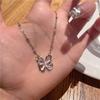 Collar de Perlas para Mujer, Lujo Ligero, Nicho, Versátil, Cadena para Clavícula de Acero de Titanio de Gama Alta, Estilo Trendy de Influencer, Joyería de Lujo Ligero
