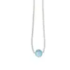 Colar Pingente Design Aquamarina Natural Corrente Curta Clavícula Cristal Joias Atacado