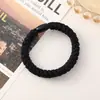 Moda Simples Para o Trabalho Tendão de Borracha Corda de Amarração Feminina Anel de Cabelo Trançado Capa de Couro Coreia do Sul Corda de Cabelo Feminina Popular na Internet Acessório de Cabeça Ousado