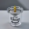 Embudo Creativo Portátil para Cenicero de Coche para Evitar que las Cenizas y el Humo Salgan Volando, Tamaño Grande con Tapa para el Hogar y la Oficina, Cenicero Personalizado de Vidrio