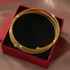 Venta Caliente Transfronteriza Europea y Americana Pulsera de Pulsera de Perlas Ligeras de Primavera de Múltiples Capas de Oro de Arena Vietnamita Moderna y Sencilla Suministro de Aliexpress Amazon