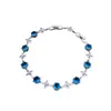 Pulsera Geométrica de Circonita de Color Dopamina, Estilo de Lujo Ligero de Gama Alta, Joyería Versátil de Moda Fresca y Dulce para Mujeres
