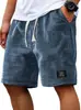 2026 Nuevos Shorts Casuales de Waffle para Hombre Verano Sueltos Transpirables de Longitud Media Tendencia Americana Ropa para Hombre