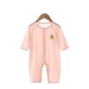 Mameluco de verano para bebé, ropa delgada para aire acondicionado, Tencel fresco, 0-12 meses, ropa ha para bebé, para gatear, manga larga, recién nacido