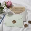 Parque de Ovejas Patrón de Piel Sobre Papel de Carta Traje Sello de Pintura Romántico Retro Nostálgico Tarjeta de Invitación Artístico Fresco Papel de Carta para Cartas de Amor