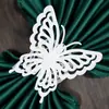 Venta directa transfronteriza hebilla de toalla mariposa mágica espejo anillo de servilleta decorativo de restaurante anillo de papel imitación metal fábrica venta al por mayor