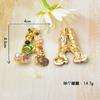 Nuevo Broche Vintage Precioso de Pedrería con Letra Inglesa Diamante Perla Hebilla Pin Decorativo para Vestido Abrigo Bolso de Zapato