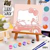 20*20 Desenho Animado Pintura a Óleo Digital DIY Colorir Pintura Decorativa Genshin Flor Pintura a Óleo Pintura a Óleo Digital Infantil Atacado