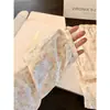 Pijama Floral de Encaje para Mujer Primavera y Otoño Conjunto de Manga Larga Dulce Sensación de Alta Gama Ropa de Casa Estilo Coreano Venta al por Mayor Transfronteriza